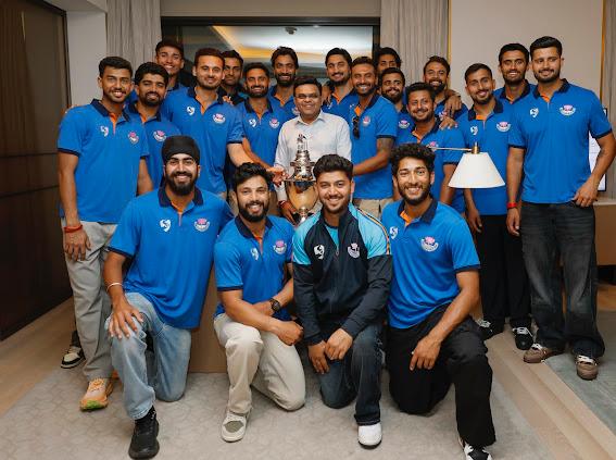 ICC Chief Jay Shah meets J&K Players after Historic Ranji Trophy victory
