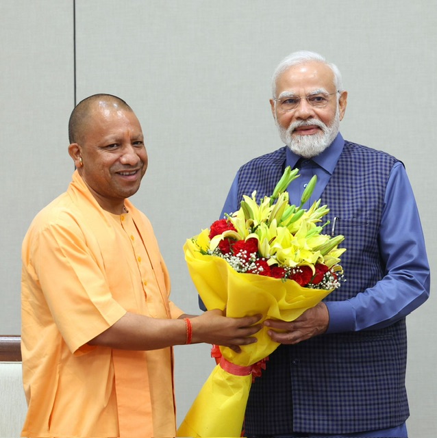 UP CM Yogi  meets Prime Minister Modi 