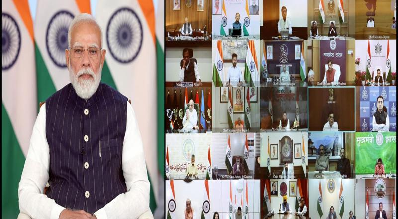 'PM Modi holds meeting with CMs ; Omar Abdullah attends '