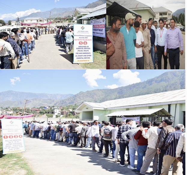 3375 "Voters on Election Duty" cast their Vote in District Kishtwar using Postal Ballot