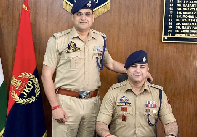Ravinder Singh takes over as SP Rural Jammu