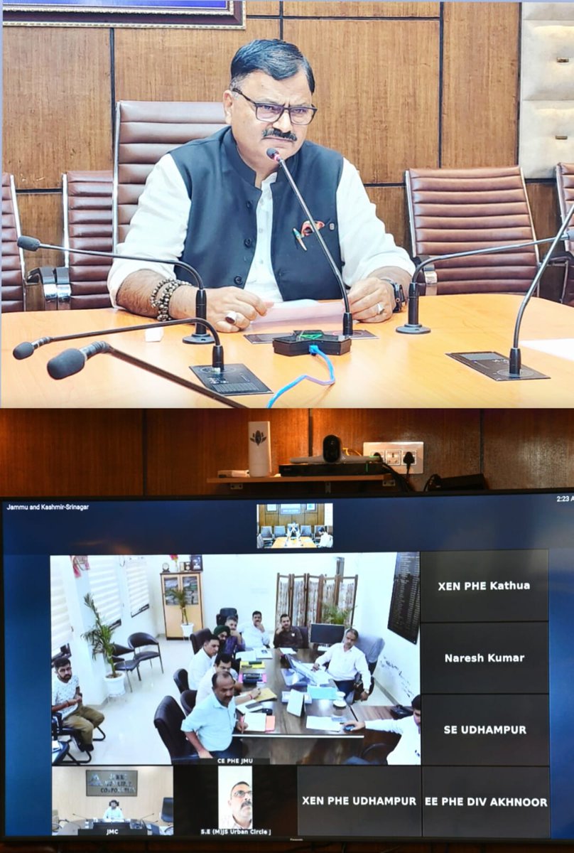 Minister Javed Rana issues directions for restoring Water supply in Flood hit Jammu