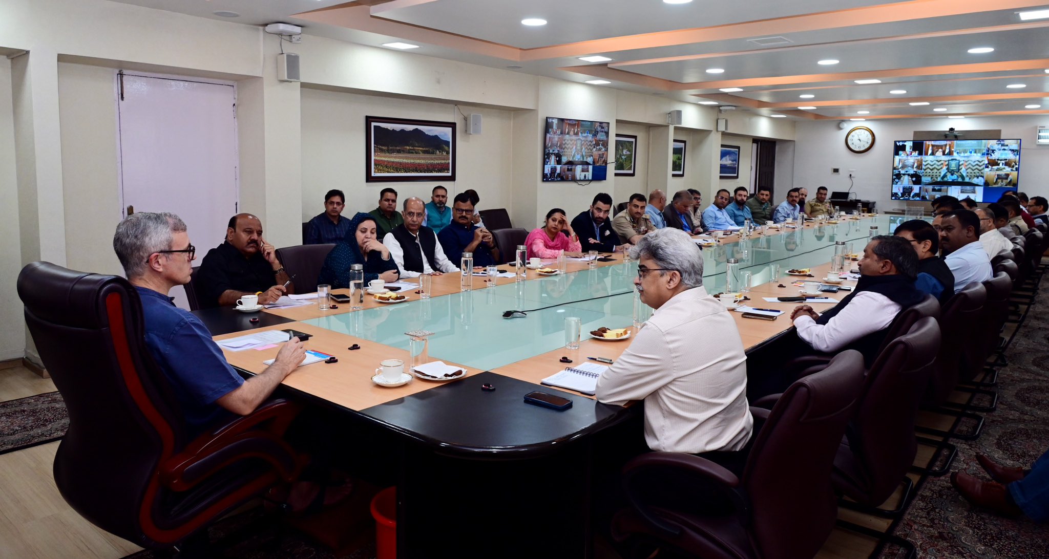 'CM Omar Abdullah chairs high level meeting in Srinagar'