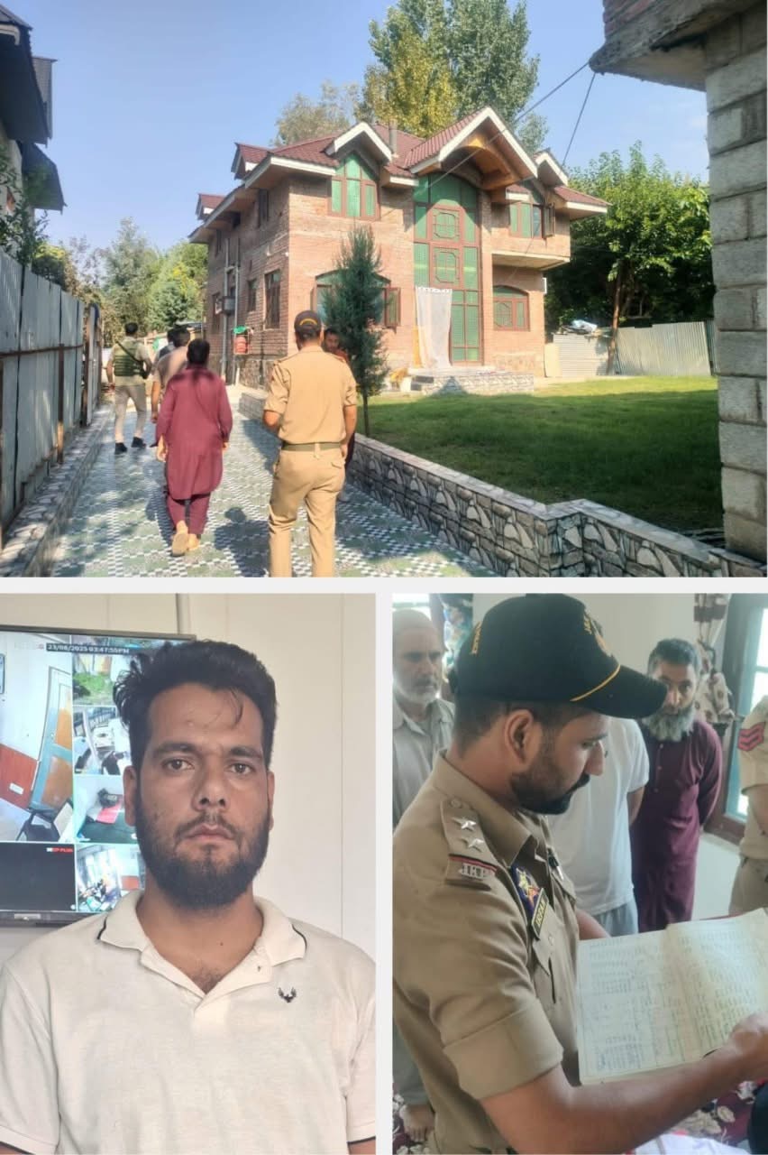 'J&K Police books notorious fraudster for impersonating high ranking  Government Officer '