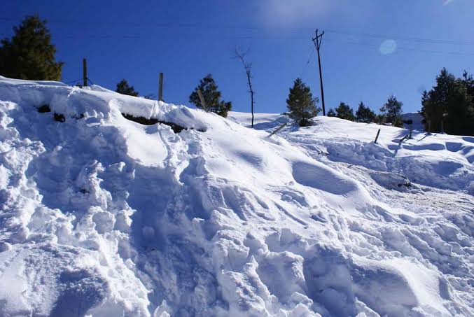 Snowfall in Patnitop , Kud, Bhaderwah