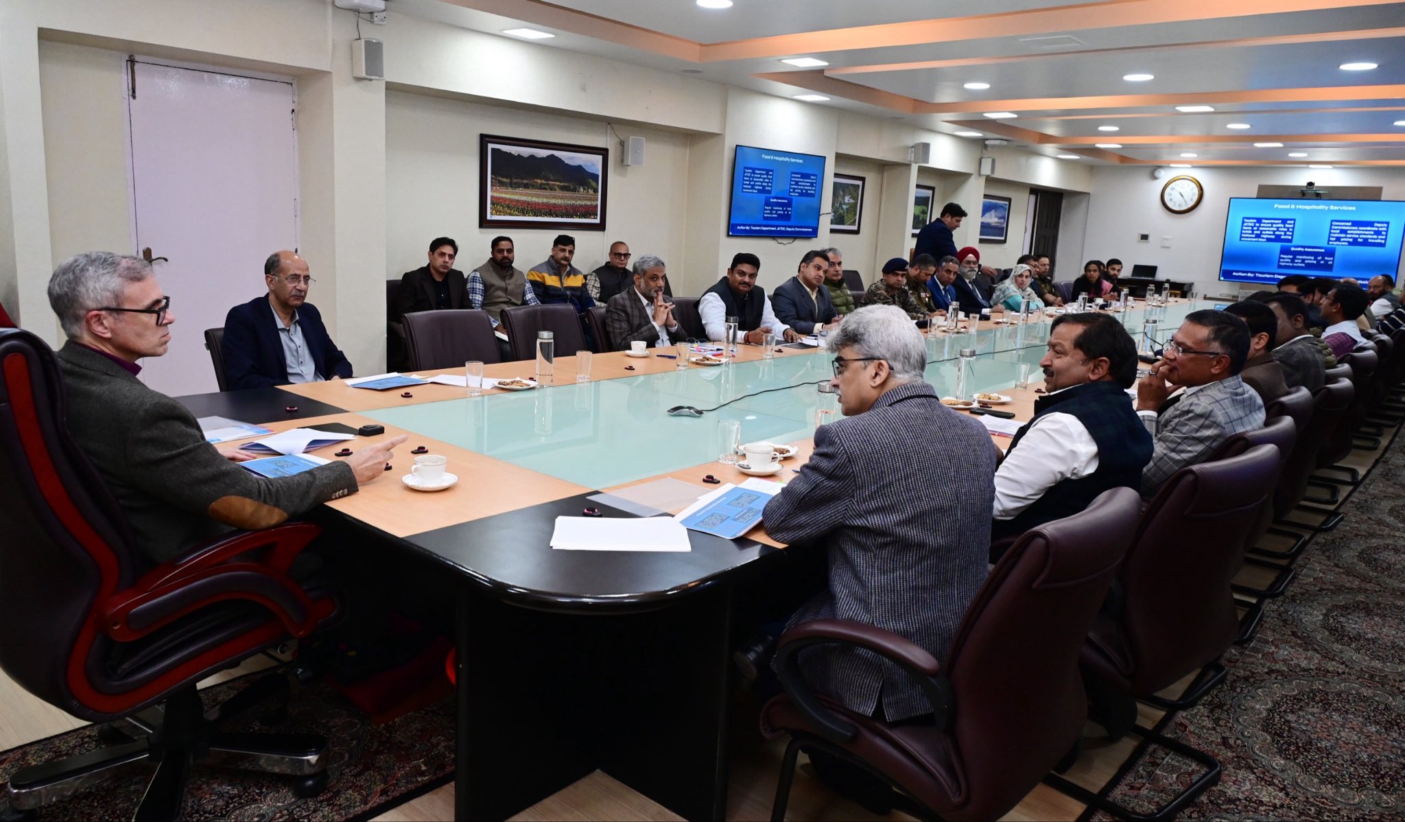 CM Omar Abdullah  chairs high-level meeting on Darbar Move