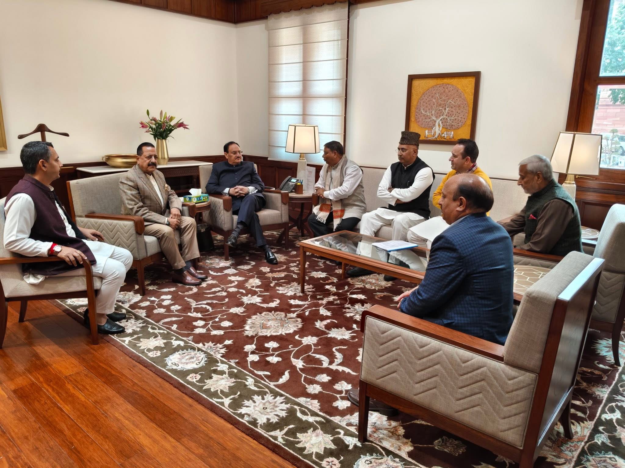 BJP Delegation from J&K meets Union Health Minister over Mata Vaishno Devi Medical College issue