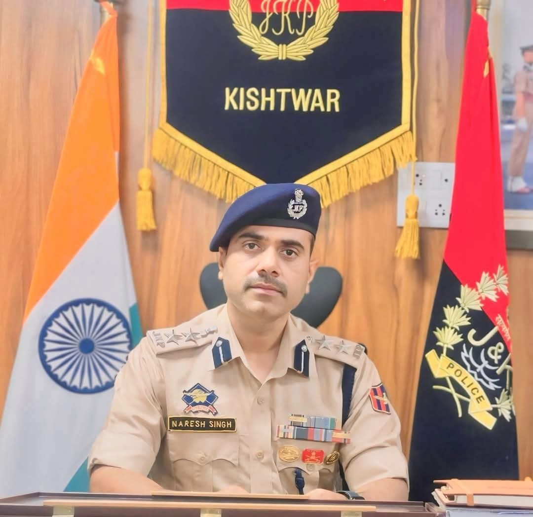 Naresh Singh assumes charge as SSP  Kishtwar