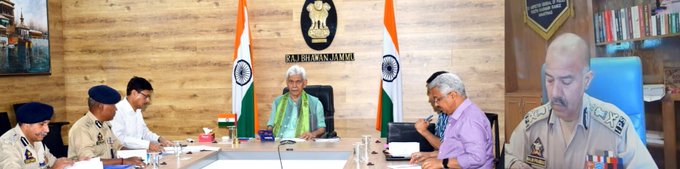 'LG J&K chairs security review meeting'
