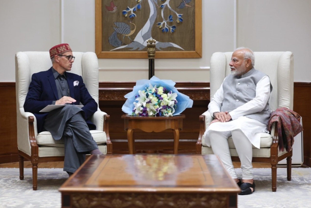 CM Omar Abdullah calls on PM Modi 