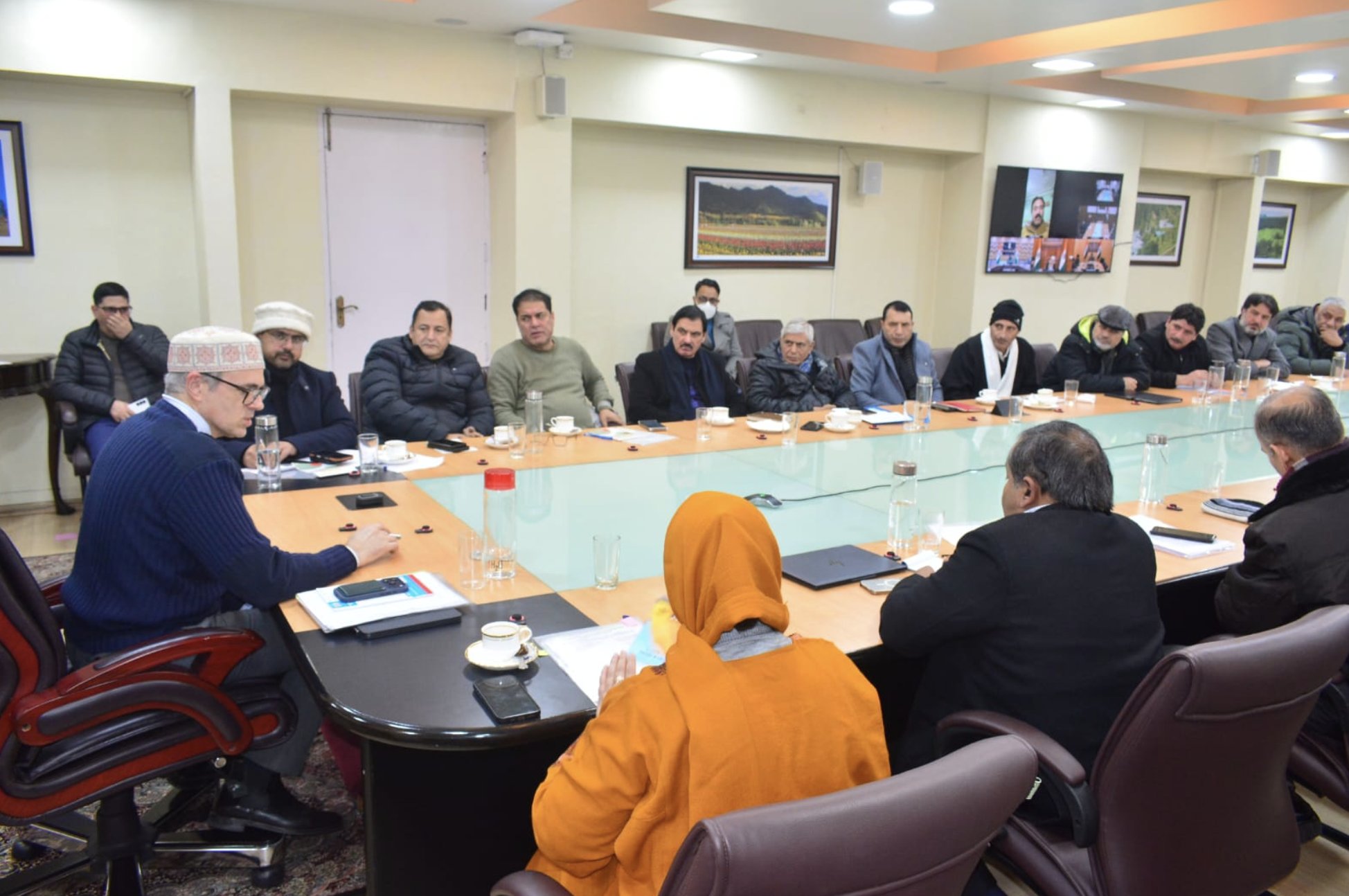 'CM J&K Omar Abdullah continues pre Budget consultations'