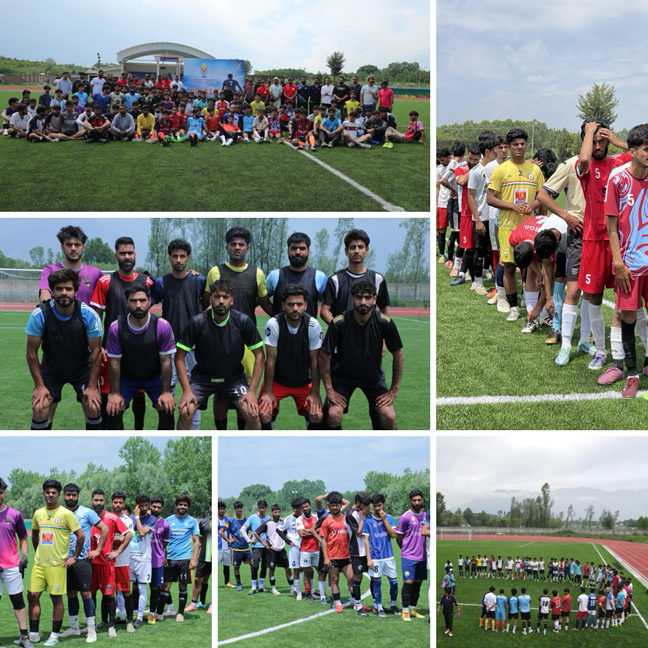 J&K Sports Council  launches Kashmir Champions Football League Trials 