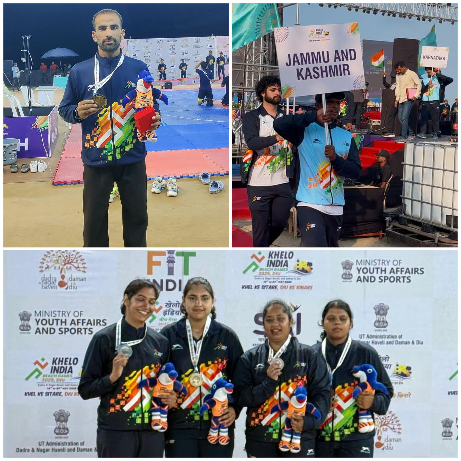 J&K shines at Khelo India Beach Games 2025 with stellar 9 medal tally