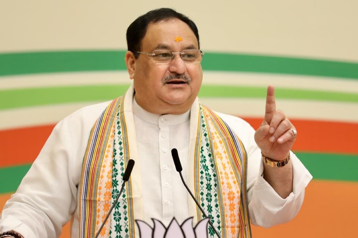 JP Nadda arriving in J&K today ; Chugh , Sood to join
