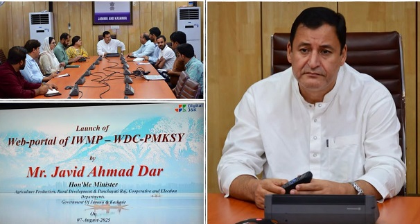  Javid Dar launches IWMP portal to boost transparency in watershed development