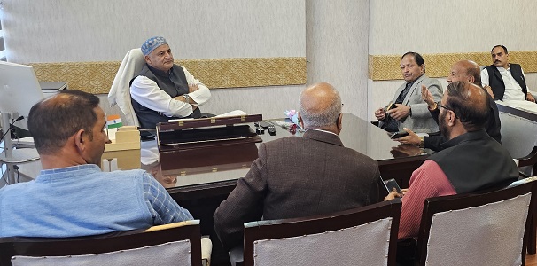 Minister Javid Dar  meets various public delegations in Jammu