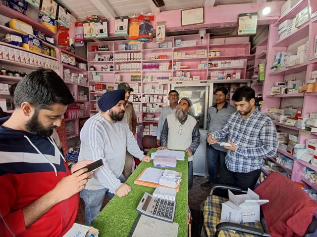 DC Ramban in action:  Joint inspection drive conducted to ensure strict compliance with drug control regulations