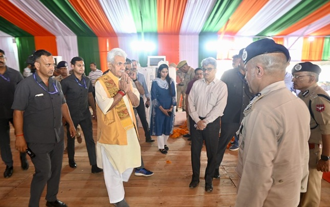 LG Manoj Sinha visit Katra & directs for strict security, safety measures on PM's visit