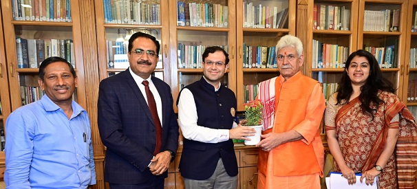  Delegation of Godrej Industries  lead by Burjis Godrej calls on Lt Governor J&K