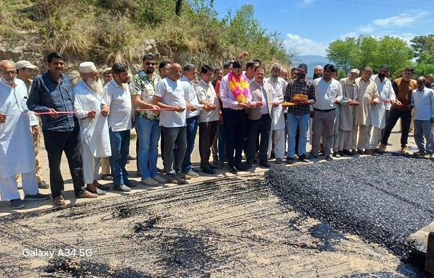  MLA Pawan Gupta inaugurates work on NABARD funded road Project
