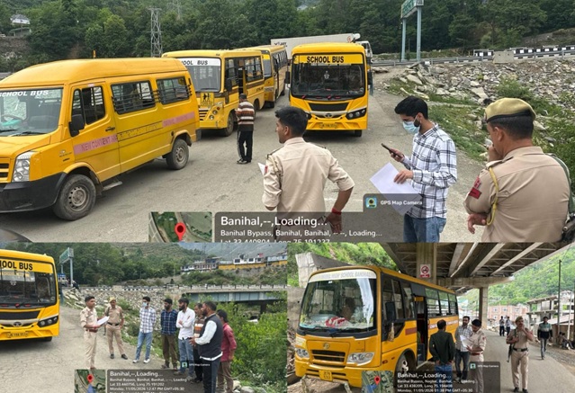 On directions of DC Ramban, MVD Ramban conducts Safety Audit of School Transport to ensure highest standards of student safety