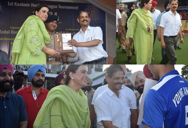  1st Kashmir Hockey League Tournament Kicks Off at Polo Ground, Srinagar