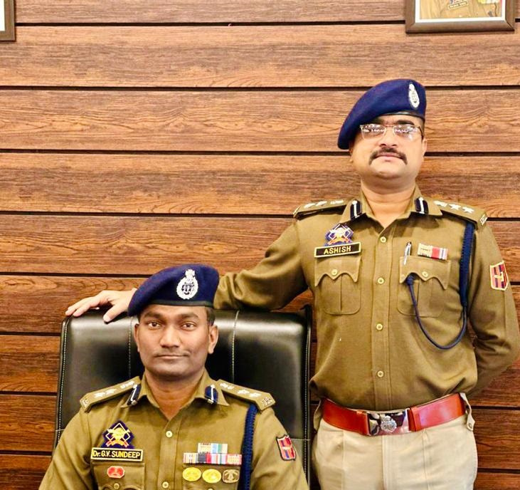 Dr G V Sundeep Chakravarthy assumes charge as SSP Anantnag