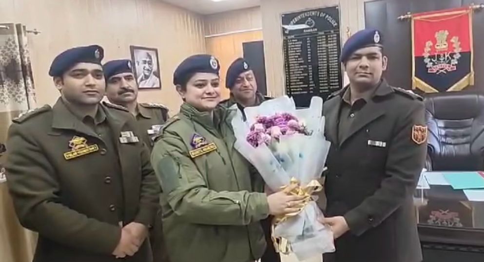 Anuj assumes charge as SSP Ramban