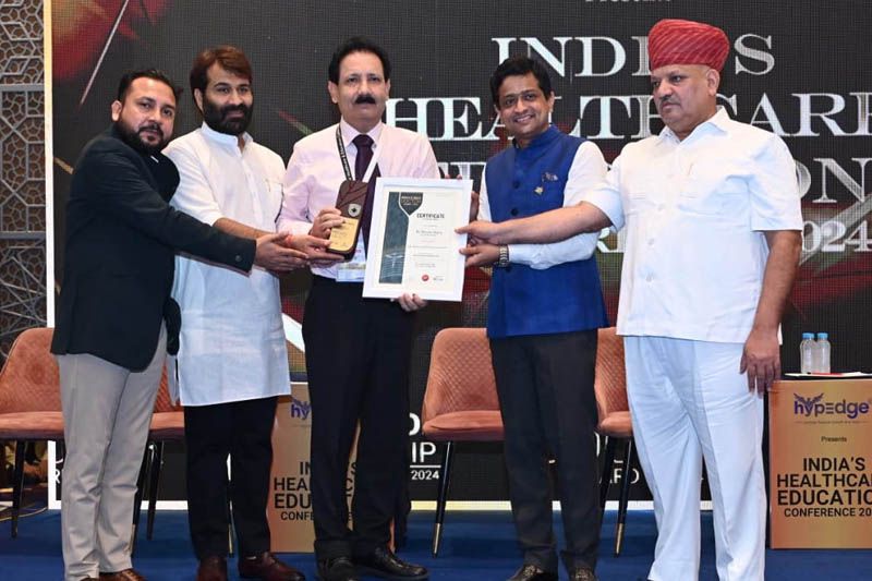 Dr Yograj  of J&K bags Best MS of the year Award