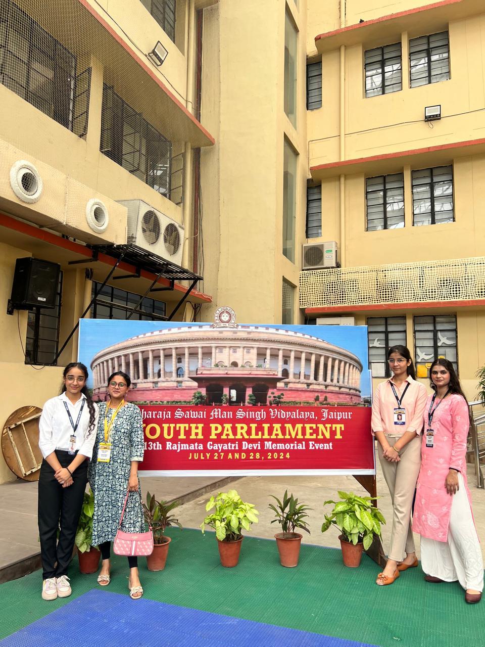 Jammu Sanskriti School Jammu  makes Mark at Youth Senate  in Jaipur