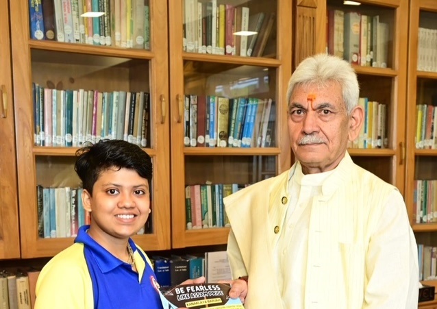 Ashmita of Assam calls on LG J&K