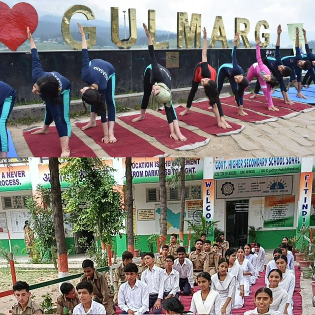 J&K Sports Council organized a series of yoga sessions at lesser explored destinations