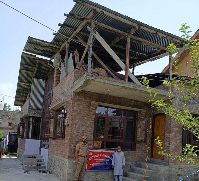 Srinagar Police attaches Property worth Rs 50 lakhs under NDPS Act