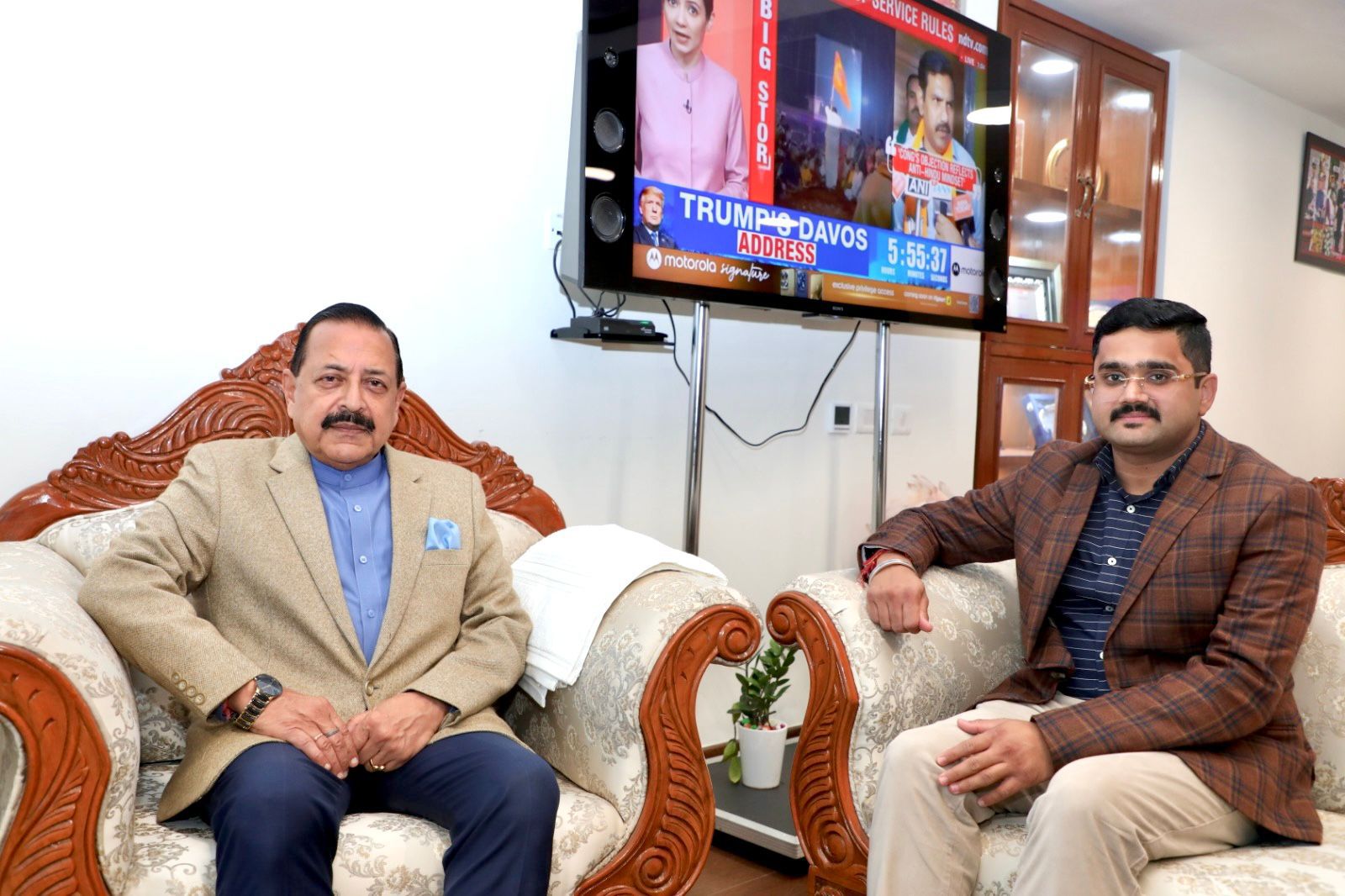 BJP J&K Spokesperson Ankit Gupta calls on Dr Jitendra Singh