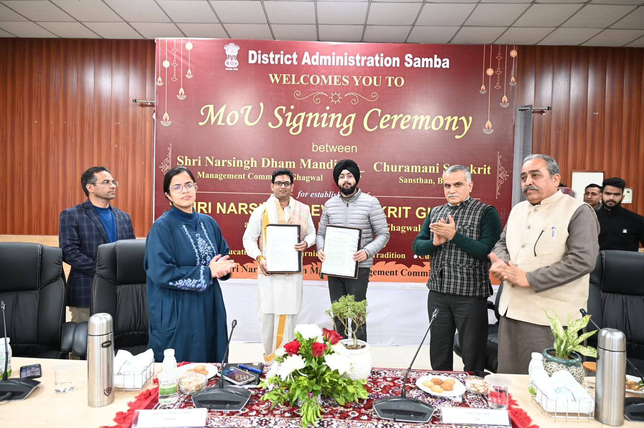  MoU Signed for Revival of Gurukul Tradition at Historic Shri Narsingh Dev Mandir, Ghagwal