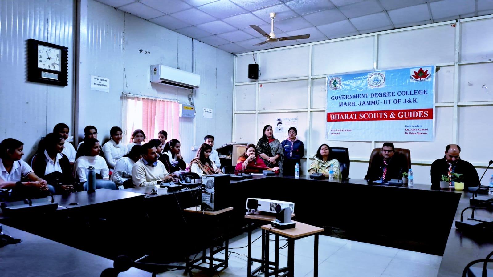 Orientation prog by Bharat Scouts and Guides DGC Marh