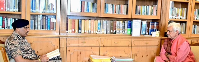 'ADGP CRPF J&K Rajesh Kumar calls on LG J&K'