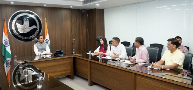 CS Chandigarh H Rajesh Prasad chairs meeting of Sports Department