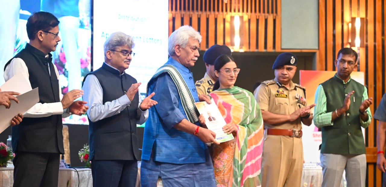 'LG Manoj Sinha hands over Appointment Letters to NoKs of Terror Victims'