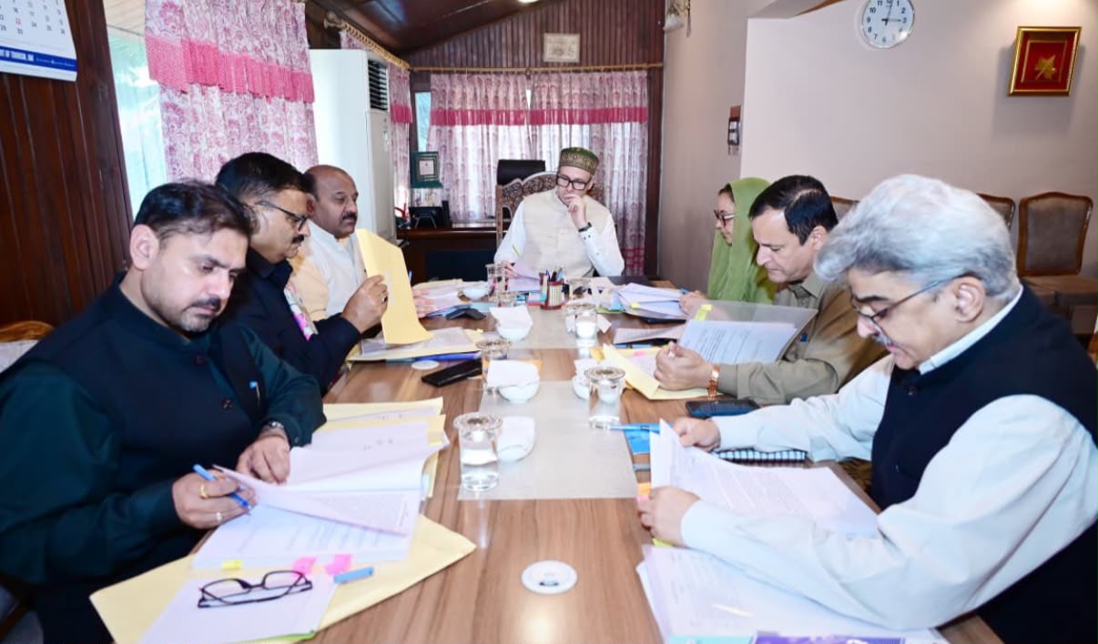 CM Omar Abdullah chairs Cabinet meeting