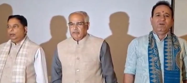 ' Sunil Sharma , Sat Sharma attend BJP's Farewell Function for Ashok Koul in Srinagar'