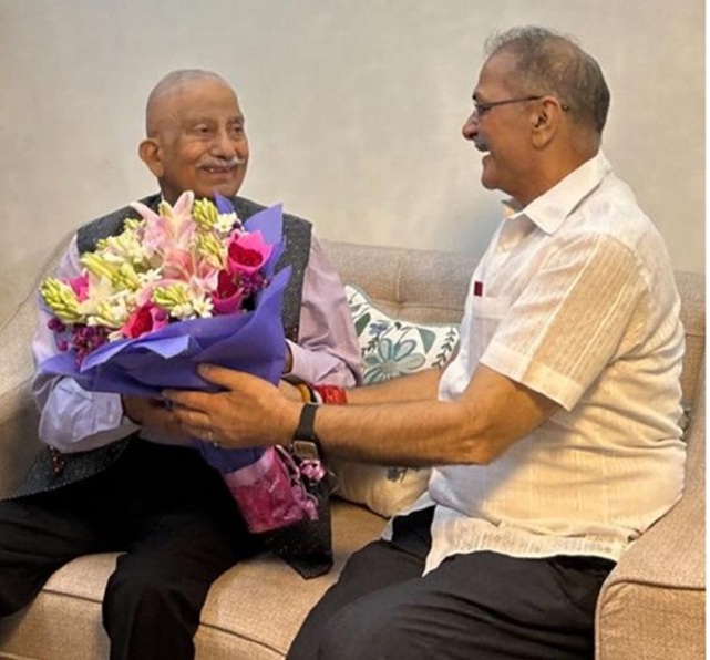 Kavinder Gupta at Delhi, meets former LG of Ladakh