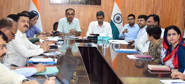 Div Com, Jammu, Joint Secretary NDMA review scale of rain induced damages in Jammu region 