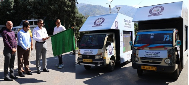 Principal Census Officer Ramban flags off Publicity Vans to generate awareness on Population Enumeration 