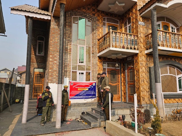 Srinagar Police attaches House worth  Rs  2 Crores under NDPS Act