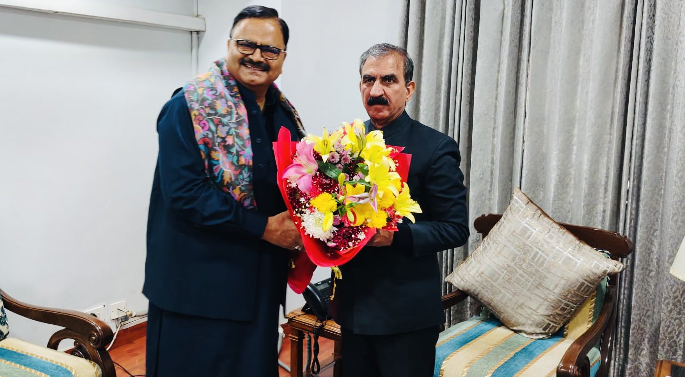 Minister Javed Rana calls on Chief Minister of Himachal Pradesh