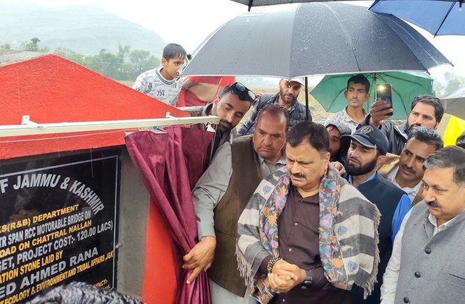 Javed  Rana inaugurates, lays foundation for multiple development projects in Mendhar