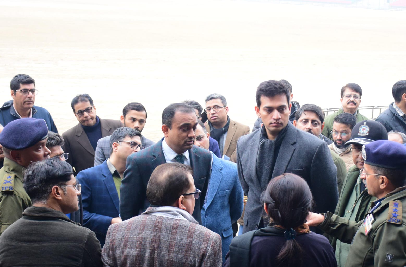  Div Com and IGP Jammu review arrangements at M A stadium