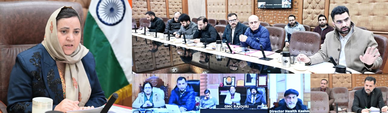 Minister Sakina Itoo reviews progress on referral of  Vacancies/referral of Posts in Health Dept J&K