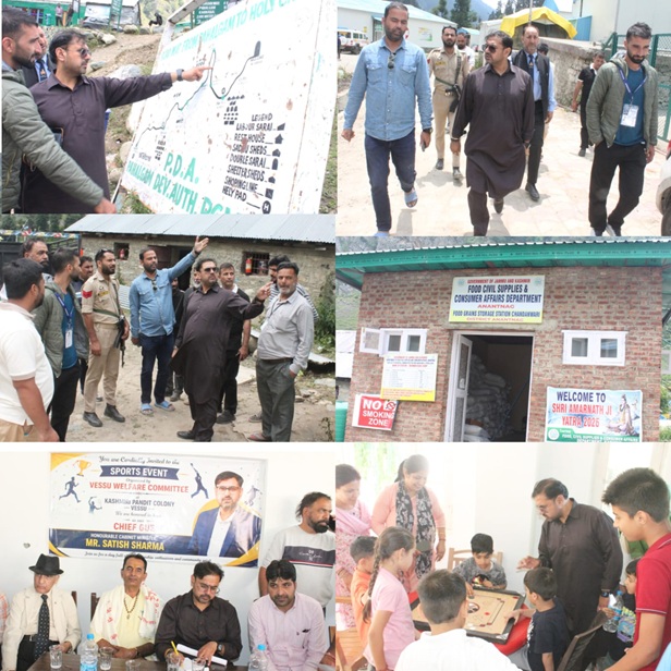 Satish Sharma attends sports event at Kashmiri Pandit Colony, Vessu